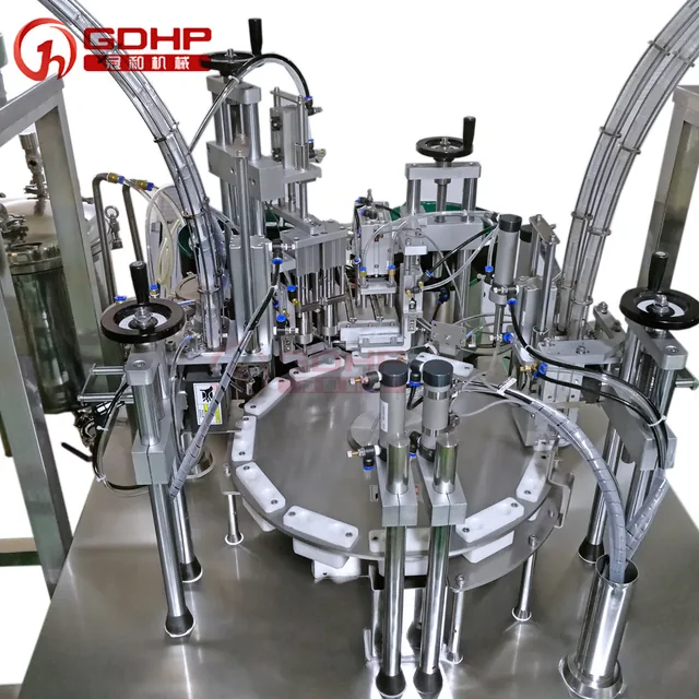 双工位牙笔灌装压塞压盖一体机—美牙笔双工位灌装旋盖一体机-6