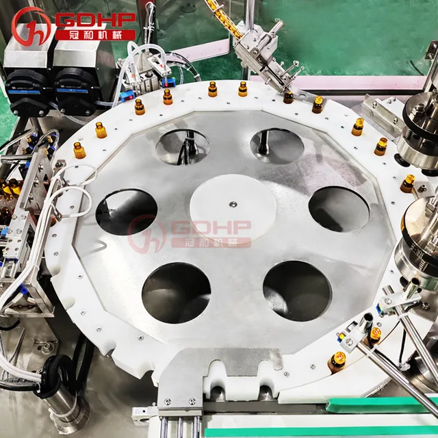 口服液灌装轧盖一体机—220705单双工位玻璃瓶口服液灌装轧盖一体机-8