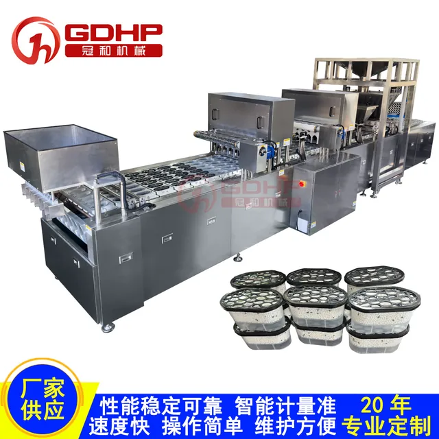 除湿盒颗粒灌装封膜压盖一体机产品图2